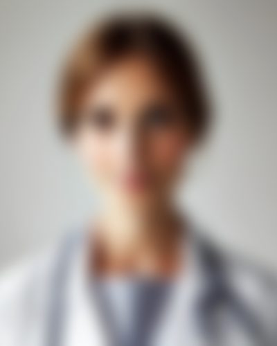 DALL·E 2024-08-29 16.07.10 - A simple and professional image of a female doctor with features commonly associated with a Canadian appearance. The doctor is wearing a white coat an